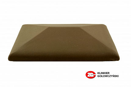 Керамическая крышка на столб, цвет коричневый, размер 300*425, тм ZG-Clinker