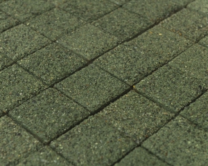 Тротуарная плитка Лувр зелёный гранит