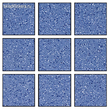 Плитка-мозаика (разделена на 9 частей 96*96*10мм) Stroeher 8831(TS44)  azur, 296*296*10 мм, 11 шт./у