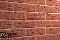 Клинкерная плитка Feldhaus Klinker R435NF14 "carmesi mana", красная с оттенками, "рустикаль" с отдел