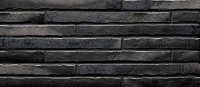 Фасадная плитка Stroeher 7750(453) silber-schwarz, 490*40*14мм, 18 шт./уп.