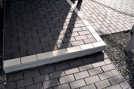 Тротуарный кирпич Roeben Pflasterklinker SCHWABING серый с оттенком,с гранью (grau-nuanciert, gefast