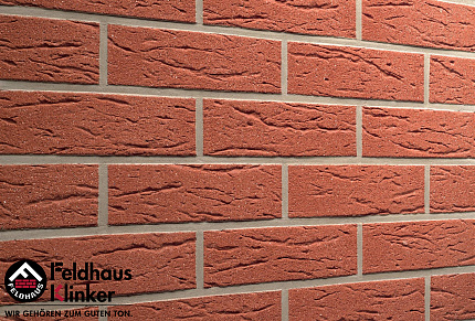 Клинкерный кирпич Feldhaus Klinker K435NF carmesi mana, 240*115*71 мм, ок. 48 шт./кв. м., 416 шт./па