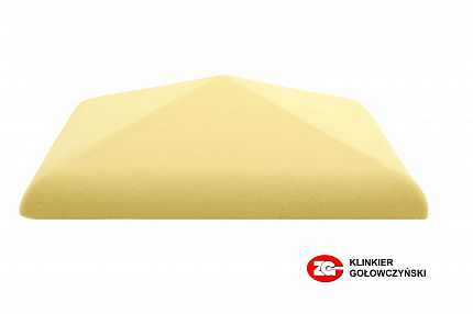 Керамическая крышка на столб, цвет желтый, размер 570*570, тм ZG-Clinker