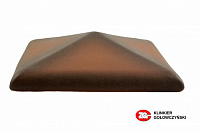 Керамическая крышка на столб, цвет каштановый, размер 30*30, тм ZG-Clinker