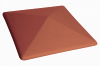 Керамическая шляпа King Klinker, цвет 01 Kрасный, размер 445x445x90 мм, расход 1 шт/уп., 48 шт/пал.,