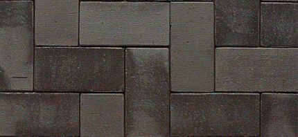 Клинкерная брусчатка Muhr PK 40 Nr 15, Schwarz-bunt Eleganz, 200/100/40 мм, 1,77 кг, 892 шт/под