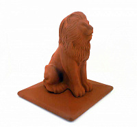 Керамическая шляпа 445x445X520 LION, (01) Красный, King Klinker