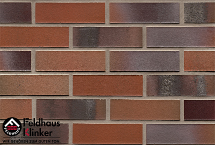 Клинкерный кирпич Feldhaus Klinker K560NF carbona ardor colori новинка, 240*115*71 мм, ок. 48 шт./кв