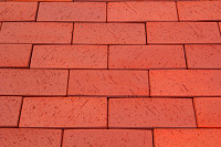 Тротуарная керамическая плитка Lode стандартная шероховатая, 200x100x70 мм, темно-красная, M800, 2,9