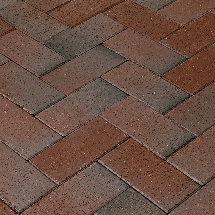 Брусчатка PENTER KLINKER Bramsche/Pente Braunbunt 200x100x52 мм, 2,30 кг/шт., 665шт./под.