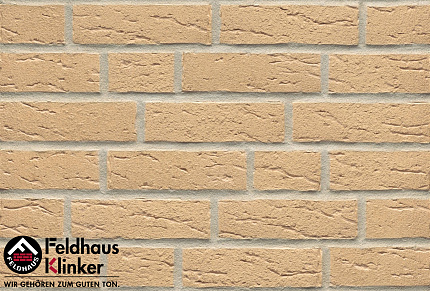 Клинкерный кирпич Feldhaus Klinker K692NF sintra crema, 240*115*71 мм, ок. 48 шт./кв. м., 416 шт./па