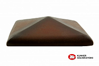 Керамическая крышка на столб, цвет ольха, размер 570*570, тм ZG-Clinker