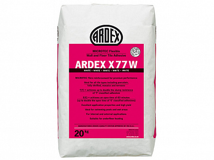 Плиточный клей арт. 4633 ARDEX X 77 S, цвет серый, 25кг/меш,