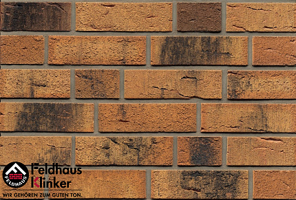 Клинкерный кирпич Feldhaus Klinker K286NF nolani rustico carbo, 240*115*71 мм, ок. 48 шт./кв. м., 41