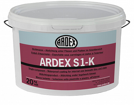 Гидроизоляция арт. 4164 ARDEX S 1-K, 4 кг/ведро
