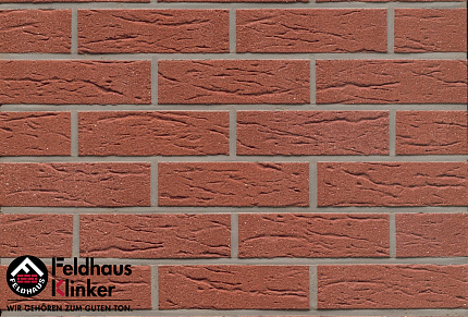 Клинкерный кирпич Feldhaus Klinker K435NF carmesi mana, 240*115*71 мм, ок. 48 шт./кв. м., 416 шт./па