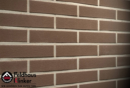 Клинкерный кирпич Feldhaus Klinker K500DF geo liso, 240*115*52 мм, ок. 64 шт./кв. м., 576 шт./палетт
