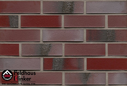 Клинкерный кирпич Feldhaus Klinker K563NF carbona ardor rutila новинка, 240*115*71 мм, ок. 48 шт./кв