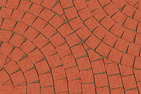 Тротуарная керамическая плитка Lode мозаика шероховатая, 60x60x52 мм, темно-красная, M800, 0,42 кг.,
