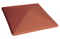 Керамическая шляпа 445х585х106, Рубиновый красный (01), King Klinker
