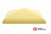 Керамическая крышка на столб, цвет желтый, размер 38*38, тм ZG-Clinker