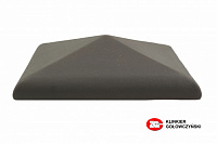 Керамическая крышка на столб, цвет графит, размер 570*570, тм ZG-Clinker