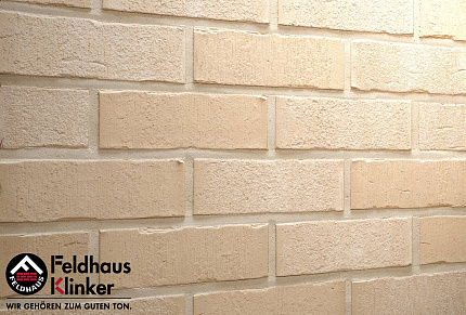 Клинкерный кирпич Feldhaus Klinker K762NF vascu sabioso blanca, 240*115*71 мм, ок. 48 шт./кв. м., 41