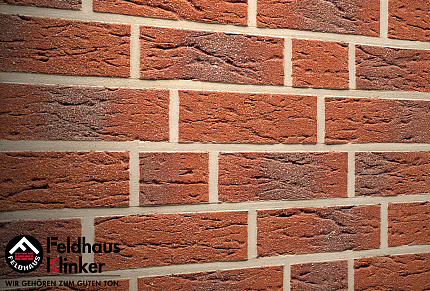 Клинкерный кирпич Feldhaus Klinker K345NF carmesi aczent mana, 240*115*71 мм, ок. 48 шт./кв. м., 416