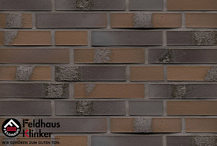 Клинкерный кирпич Feldhaus Klinker K564DF carbona geo maritim новинка, 240*115*52 мм, ок. 64 шт./кв.