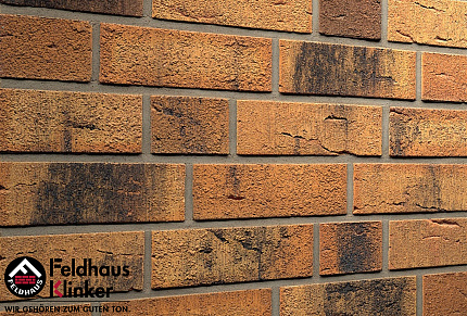 Клинкерный кирпич Feldhaus Klinker K286NF nolani rustico carbo, 240*115*71 мм, ок. 48 шт./кв. м., 41