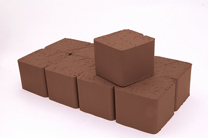 Тротуарная керамическая плитка Lode мозаика шероховатая, 60x60x62 мм, коричневая, M800, 0,52 кг., 25
