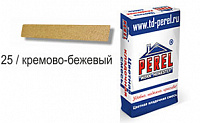 Цветные кладочные смеси Perel SL для кладки кирпича с водопоглощением от 5 до 12%, артикул 0025 кремово-бежевая, упак.50 кг., 30 упак./поддон