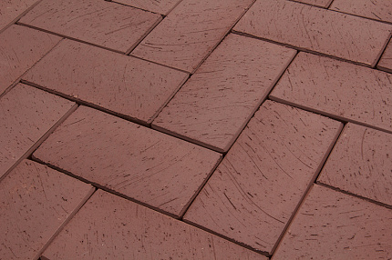 Тротуарная керамическая плитка Lode стандартная шероховатая, 200x100x52 мм, коричневая, M800, 2,30 к