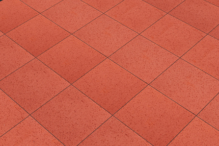 Тротуарная керамическая плитка Lode квадратная шероховатая, 200x200x30 мм, темно-красная, M800, 2,60